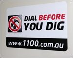 Dial Before You Dig custom car magnets
